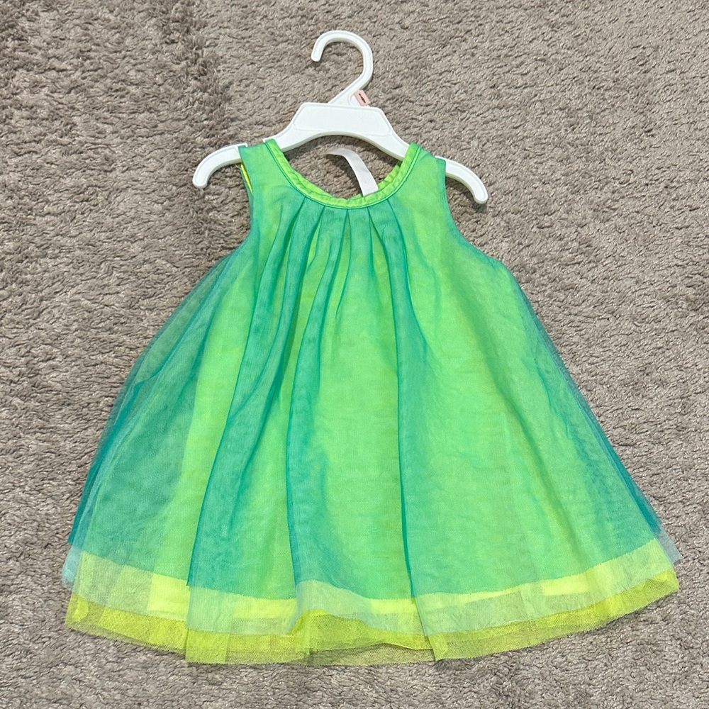 Cherokee Green and Blue Dress
